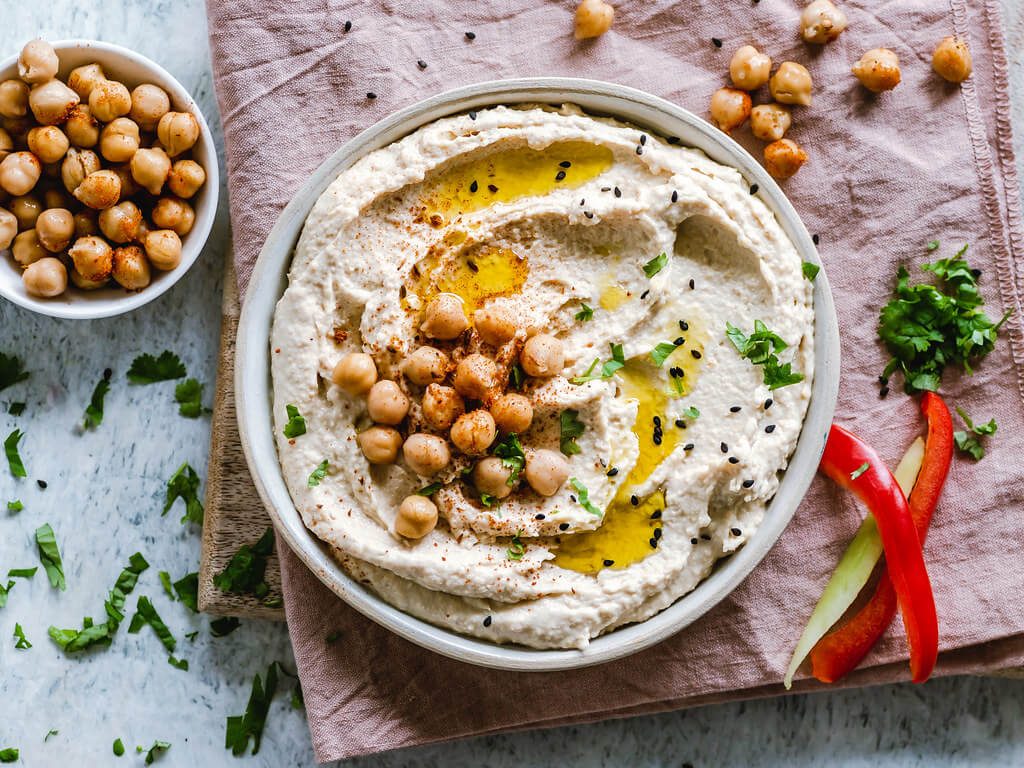 receta de hummus de garbanzos